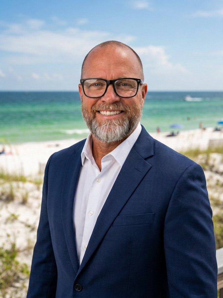 Daniel Hurd of Salty Water Sales on Pensacola Beach