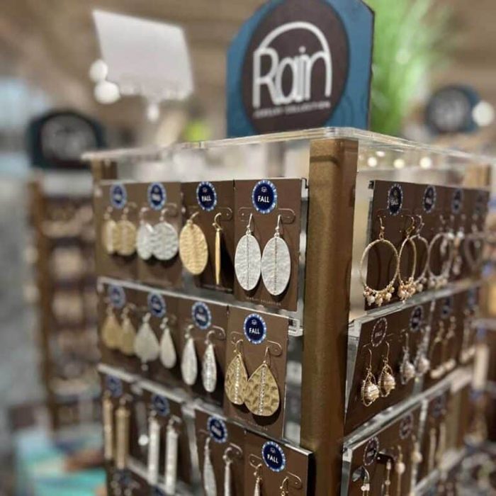 image of rain jewelry fixture display